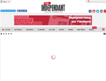 Tablet Screenshot of jeune-independant.net